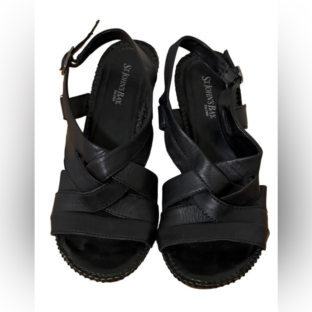 St. John's Bay Women's Black Sandals